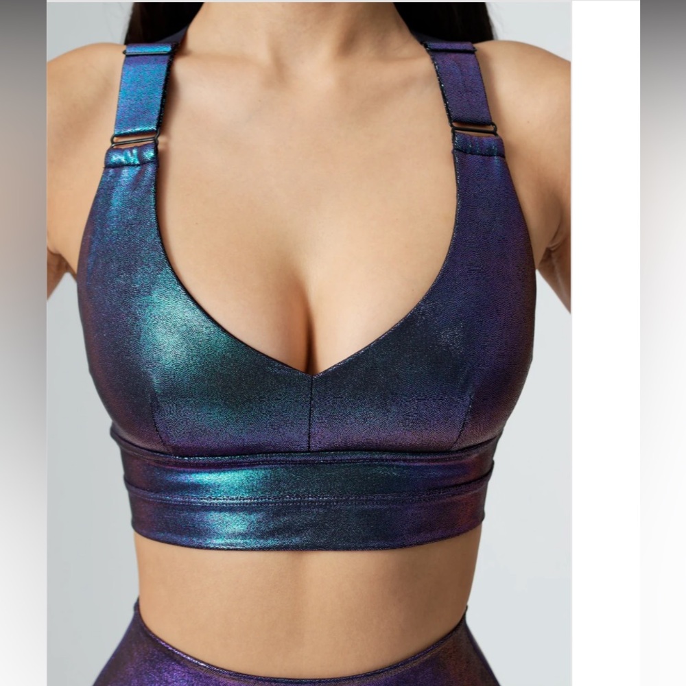 Alpha Sports Bra v2 Mood Ring Holographic